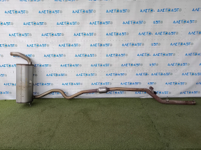 Exhaust line middle part with rear barrel BMW F30 12-18 awd N20 for 1 pipe