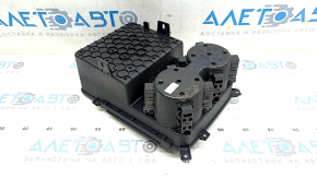 Cup holder center console with pocket Audi Q5 80A 18-20 black, paint peeling