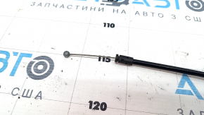 Hood release handle under the hood Audi A6 C8 19- with cables, rusty bracket