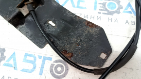 Hood release handle under the hood Audi A6 C8 19- with cables, rusty bracket
