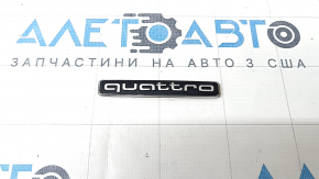 Emblem inscription quattro trunk lid Audi A6 C8 19-