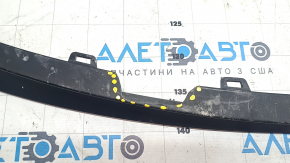 Tesla Model 3 Rear Bumper Lip 18- structure, broken fasteners, rubbed, missing fragment