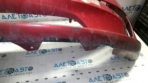 Front bumper bare Tesla Model 3 18 - for parking sensors, red PPMR, scratches scuffs