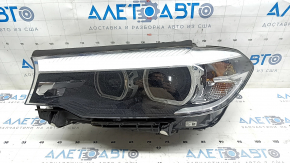 Headlight front left complete BMW 5 G30 17-20 LED Corona Rings S524A with mount, worn, sand