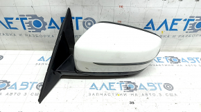 Left side mirror BMW 5 G30 17-23 5 pins, BSM, heated, turn signal, auto-dimming, white