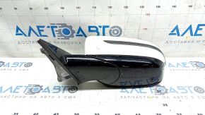 Left side mirror BMW 5 G30 17-23 5 pins, BSM, heated, turn signal, auto-dimming, white