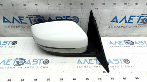 Side mirror right BMW 5 G30 17-23 5 pins, BSM, heated, turn signal, white