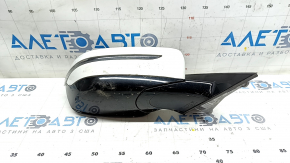 Side mirror right BMW 5 G30 17-23 5 pins, BSM, heated, turn signal, white