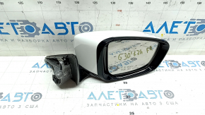 Side mirror right BMW 5 G30 17-23 5 pins, BSM, heated, turn signal, white