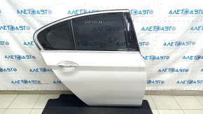 Door assembly rear right BMW 5 G30 17-23 keyless, white 300