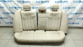 Rear row of seats 2nd row BMW 5 G30 17-23 beige leather, dented leather, needs cleaning