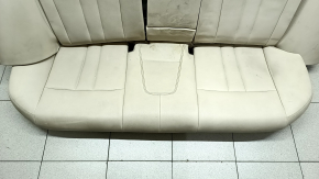 Rear row of seats 2nd row BMW 5 G30 17-23 beige leather, dented leather, needs cleaning