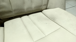 Rear row of seats 2nd row BMW 5 G30 17-23 beige leather, dented leather, needs cleaning