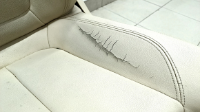 Driver's seat BMW 5 G30 17-23 without airbag, electric, beige leather, leather tears