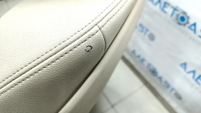Driver's seat BMW 5 G30 17-23 without airbag, electric, beige leather, leather tears