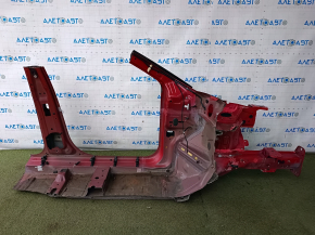 Quarter front left Jeep Compass 17 - sawed off, with central pillar, red, bump on threshold