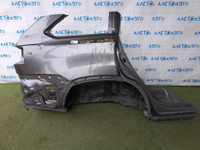 Quarter wing rear right Toyota Highlander 14-19 under BSM, graphite, on the body, bumps