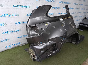 Quarter wing rear right Toyota Highlander 14-19 under BSM, graphite, on the body, bumps