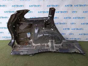 Quarter wing rear left Toyota Highlander 14-19 under BSM, graphite, on the body, bumps