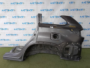 Quarter wing rear left Toyota Highlander 14-19 under BSM, graphite, on the body, bumps