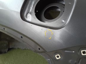 Quarter wing rear left Toyota Highlander 14-19 under BSM, graphite, on the body, bumps