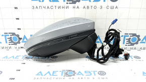 Side mirror right Audi A6 C8 19- turn signal, heated, auto-dimming, auto-folding, camera, BSM, 15+2 pins, silver