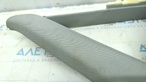 Rear pillar trim in front of the right window Audi A6 C8 19-23 gray with black, scratch