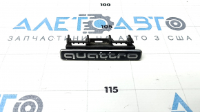 Emblem inscription Quattro radiator grill grill Audi A6 C8 19- sand
