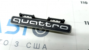 Emblem inscription Quattro radiator grill grill Audi A6 C8 19- sand