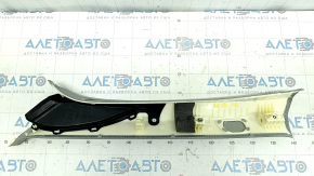 Front pillar trim upper right Audi A6 C8 19-23 gray, scratch, for dry cleaning