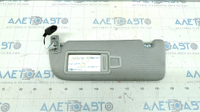 Left visor Audi A6 C8 19-23 with backlight, gray, dry-cleanable