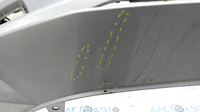 Bare front bumper Audi A6 C8 19 - for park assist and headlight washer, silver, scratches, broken fasteners