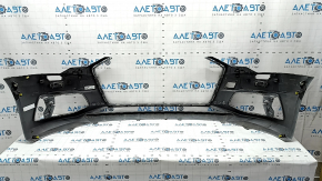 Bare front bumper Audi A6 C8 19 - for park assist and headlight washer, silver, scratches, broken fasteners