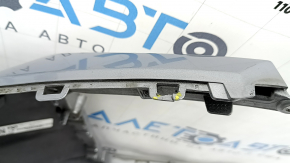 Bare front bumper Audi A6 C8 19 - for park assist and headlight washer, silver, scratches, broken fasteners