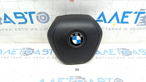 Airbag in steering wheel driver BMW 5 G30 17-23 black, scratches