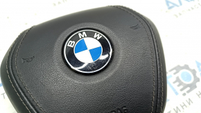 Airbag in steering wheel driver BMW 5 G30 17-23 black, scratches