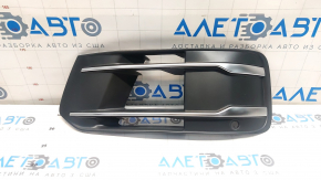 Front bumper grille left Audi Q7 16-19 chrome for parking sensors and radar