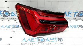 External wing lamp left Audi A6 C8 19- without animation with black glossy molding, worn
