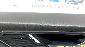 Door trim card front right VW Tiguan 18 - black, insert cloth gray, armrest leather black, with squeaker, scratches, dents, for dry cleaning