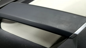 Door trim card front right VW Tiguan 18 - black, insert cloth gray, armrest leather black, with squeaker, scratches, dents, for dry cleaning
