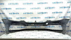 Bare front bumper BMW 5 G30 17-20 for parking sensors, white, broken fasteners, scratches