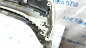 Bare front bumper BMW 5 G30 17-20 for parking sensors, white, broken fasteners, scratches