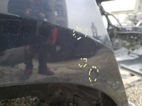 Quarter wing rear right Honda Civic X FC 16-21 4d blue, on body, bumps, non-standard