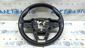 Naked steering wheel BMW 5 G30 17-22 leather black, Sport under petals, worn, scratches