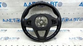Naked steering wheel BMW 5 G30 17-22 leather black, Sport under petals, worn, scratches