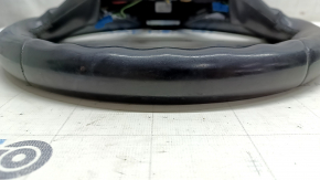 Naked steering wheel BMW 5 G30 17-22 leather black, Sport under petals, worn, scratches