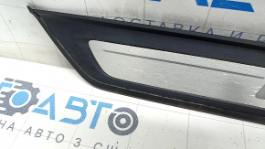 Door sill trim outer front left BMW 5 G30 18- eDrive, with illumination, scratches, corrosion