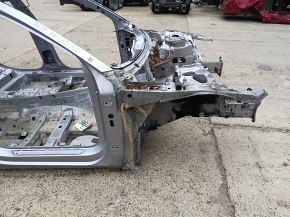 Front right quarter Audi A6 C8 19-23 on the body, silver