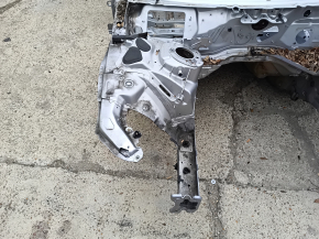 Front right quarter Audi A6 C8 19-23 on the body, silver