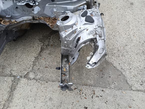 Front left quarter Audi A6 C8 19-23 on the body, silver